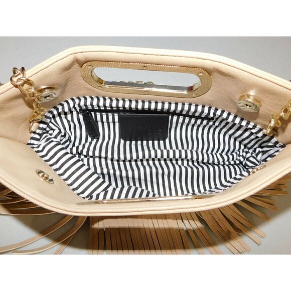 CHARMING CHARLIE BEIGE SATCHEL, SHOULDER BAG, HANDBAG, PURSE, NEVER USED! - Picture 2 of 9